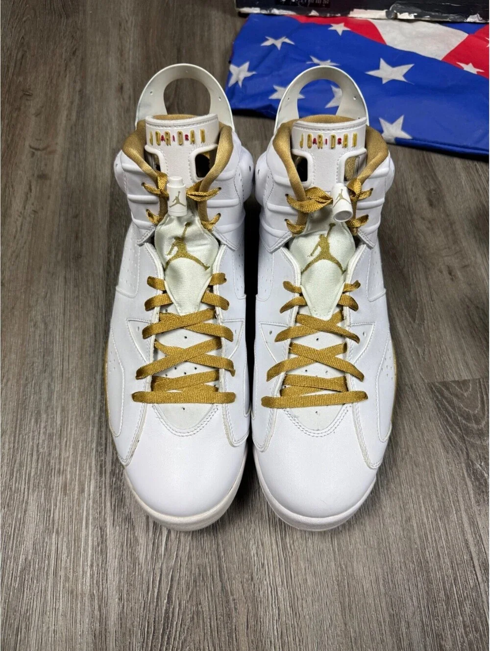 Size 13 - Air Jordan 7/6 Retro Golden Moments Pack
